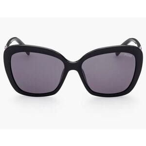 58mm Butterfly Sunglasses Emilio Pucci  Shiny Black  Smoke